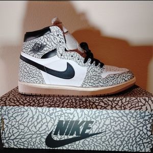 Size NEW - 12 - Jordan 1 Retro OG High White Cement